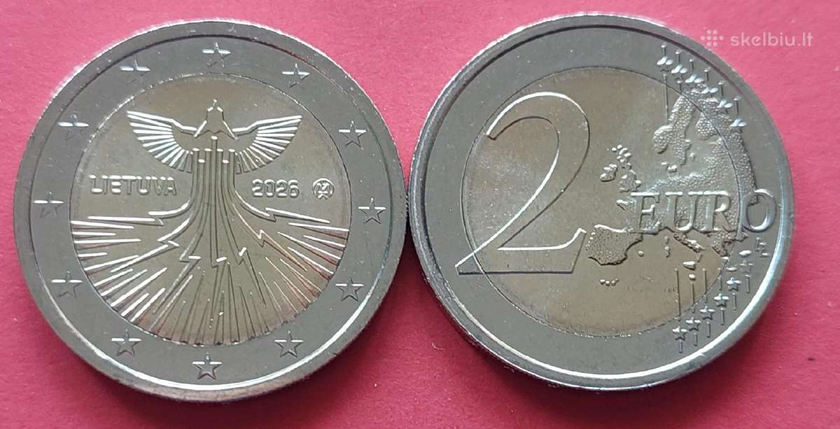 Lietuvos visas komplektas  2 € proginių monetų Unc - nuotraukos Nr. 2