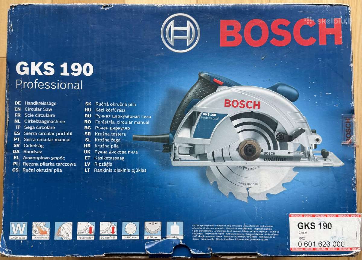 Elektrinis diskinis pjūklas Bosch Gks190