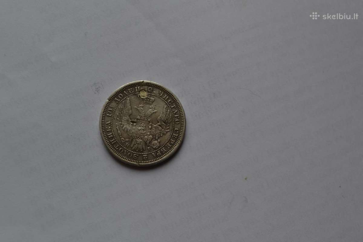 Moneta poltyna 1854 Hi - nuotraukos Nr. 2