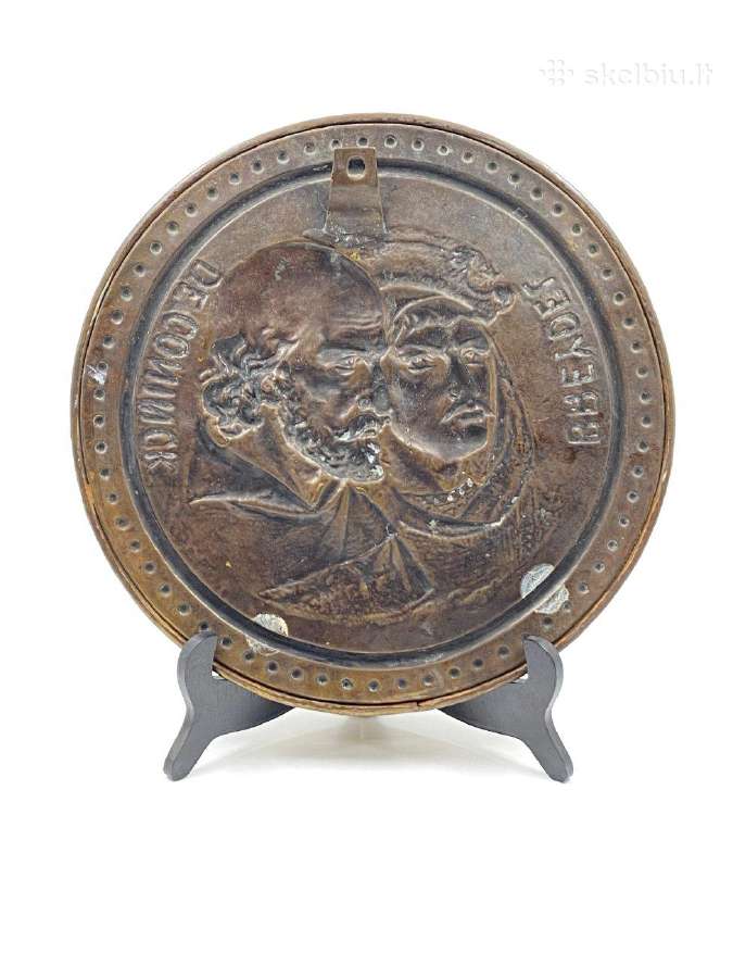 Žalvarinis bareljefas Jan Breydel ir P. De Coninck - nuotraukos Nr. 7