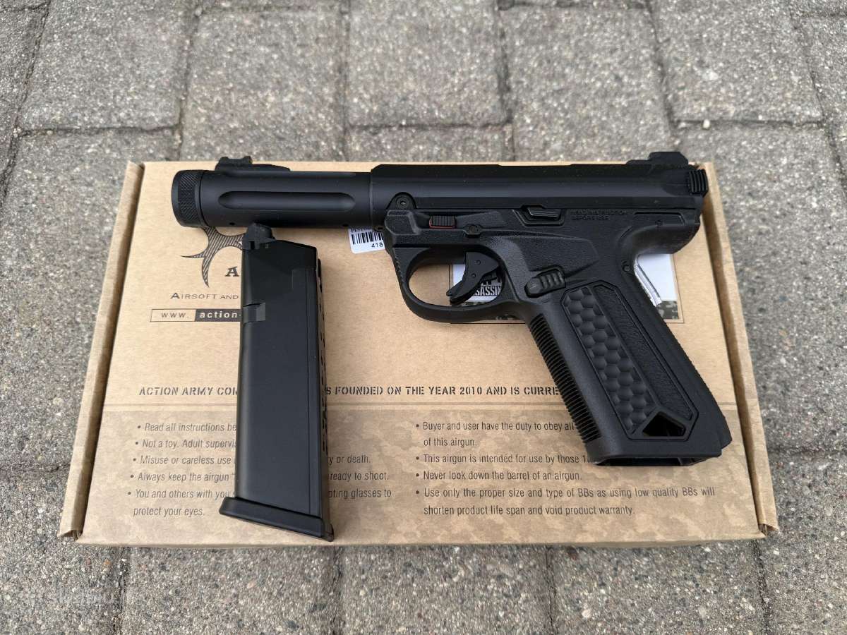 Airsoft pistoletas Aap-01 (Gbb, Green gas) - nuotraukos Nr. 6