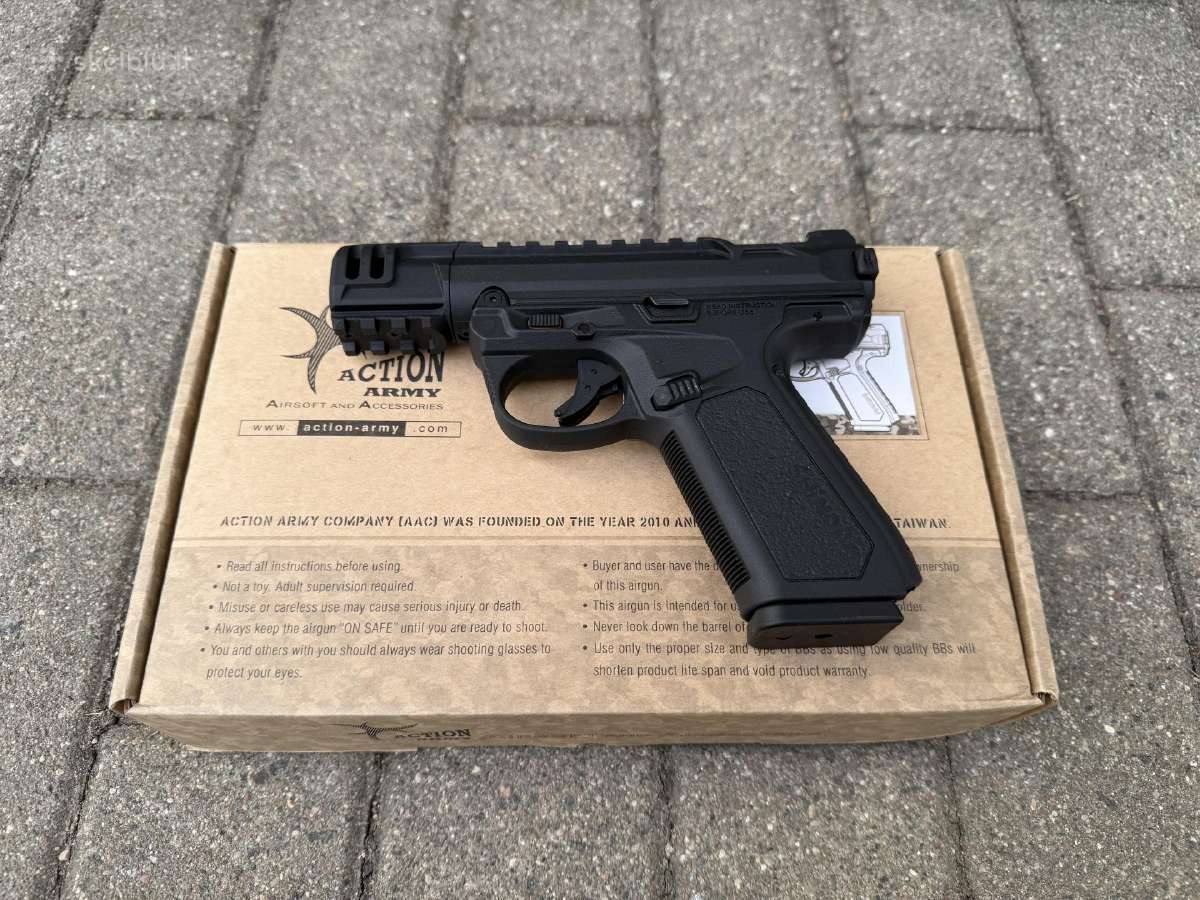 Airsoft pistoletas Aap-01 (Gbb, Green gas) - nuotraukos Nr. 9