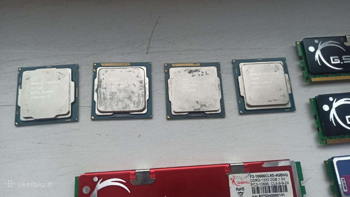 Naudotos kompiuterių dalys – Cpu, RAM, motininės - nuotraukos Nr. 2
