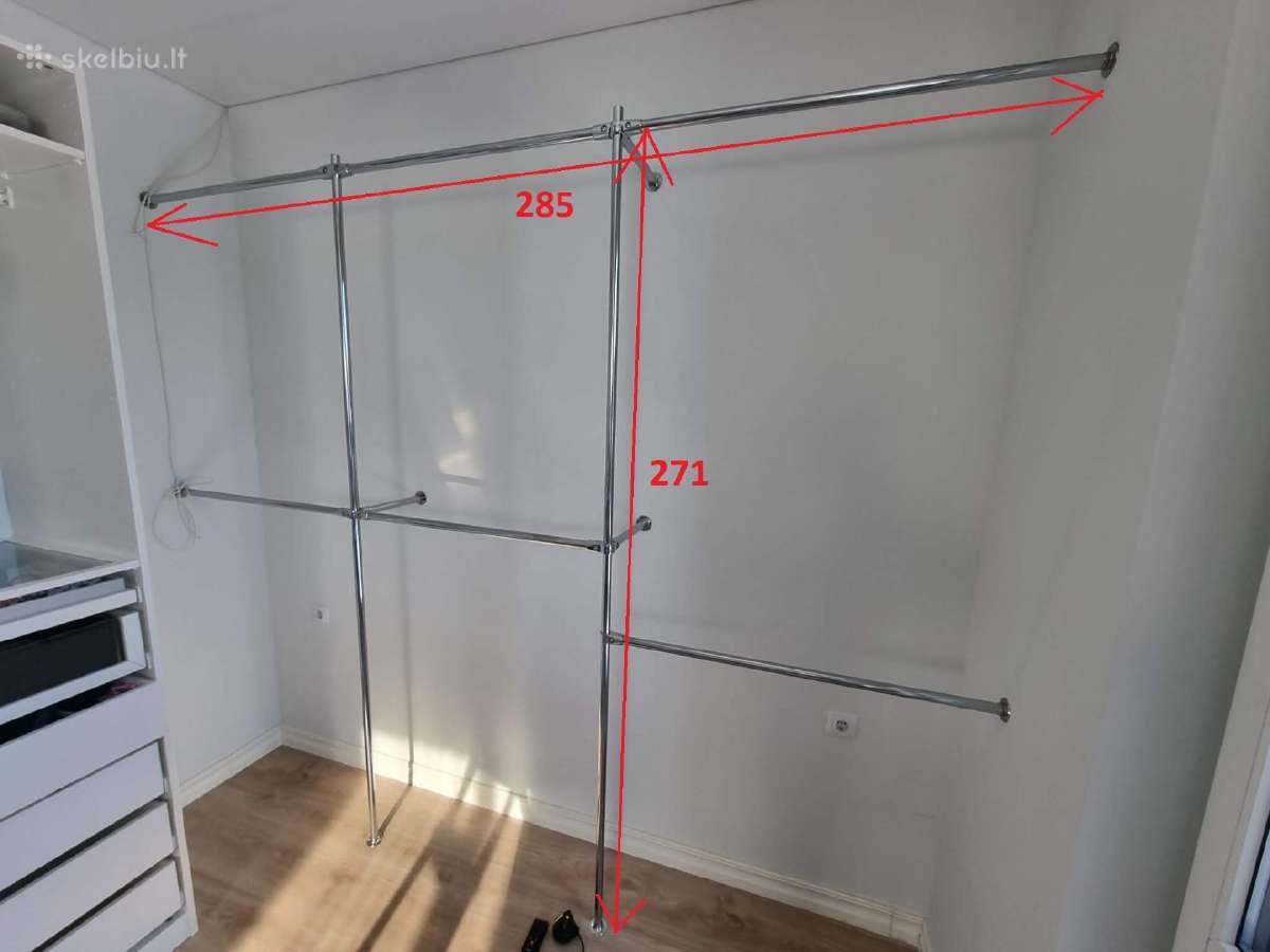 Parduodama drabužių kabykla 271 x 285