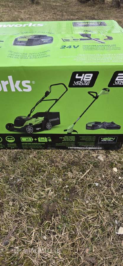 Naujas "Greenworks" 48v akumuliatorinis komplektas - nuotraukos Nr. 2