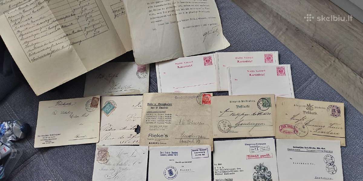 Parduodamas unikalių antikvarinių vokiškų dokument - nuotraukos Nr. 3