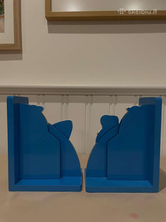 Vintage Astronaut and Rocket Scandinavian Bookends - nuotraukos Nr. 4
