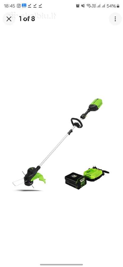 Greenworks 80v akumuliatorinis trimeris