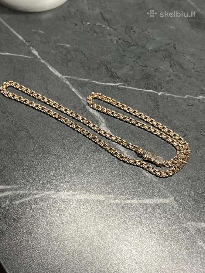 Raudono aukso Bismark grandinėlė 30 gr - nuotraukos Nr. 2