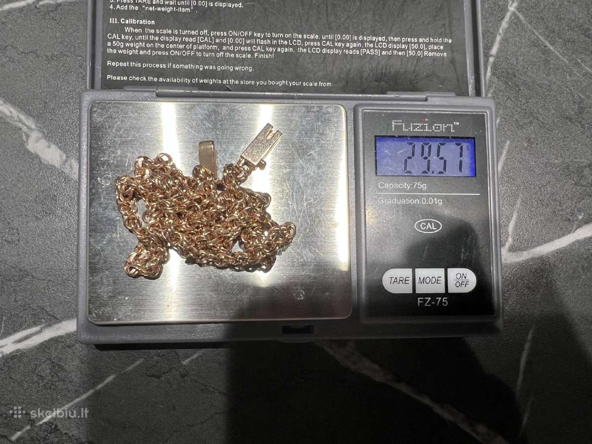 Raudono aukso Bismark grandinėlė 30 gr - nuotraukos Nr. 3