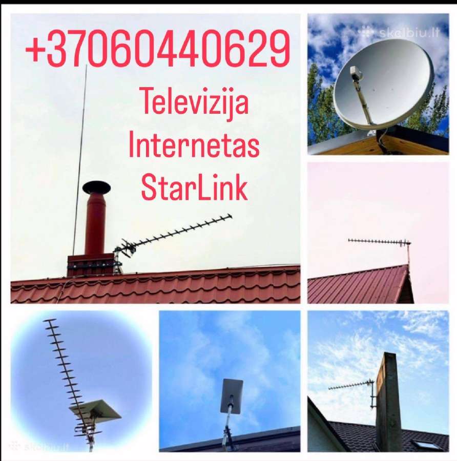 TV Starlink Antenų Montavimas, Derinimas, Remontas