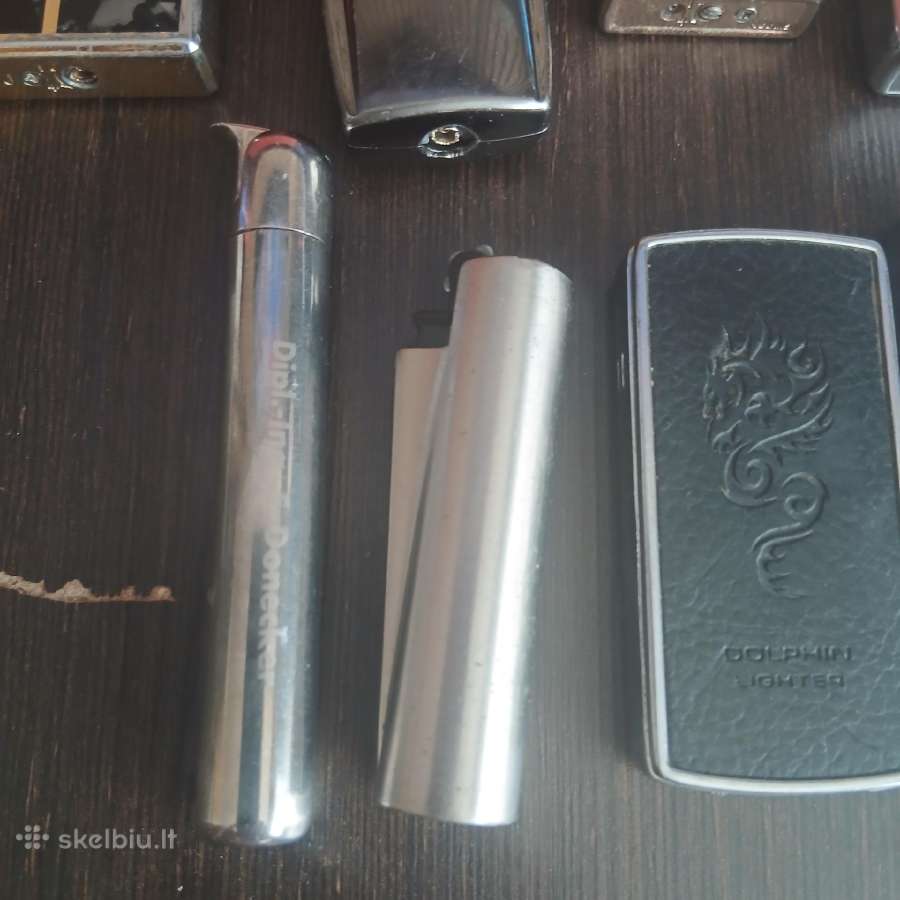 Įvairus kolekciniai žiebtuvėliai ir porcigaras - nuotraukos Nr. 6