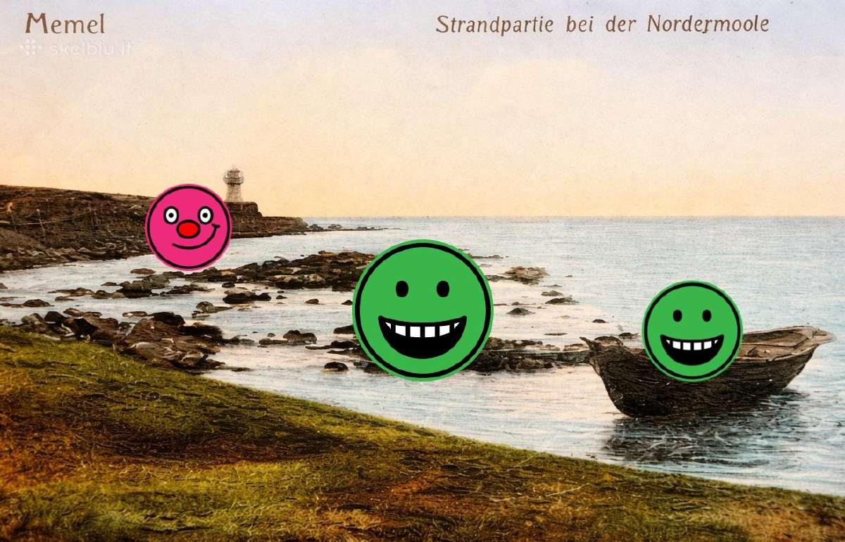 Memel Klaipeda Lietuva atvirukas