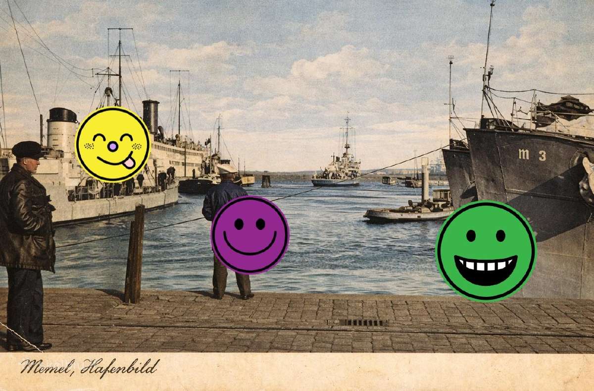 Memel Klaipeda Lietuva atvirukas
