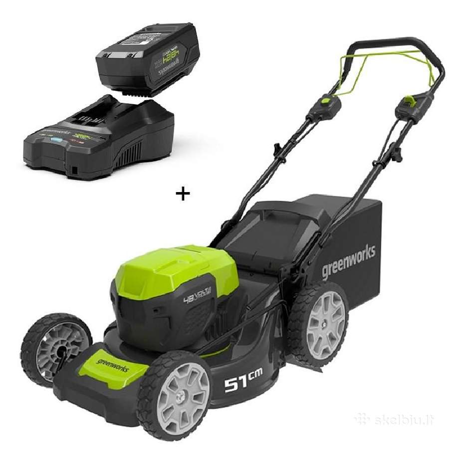 „Greenworks Gd48lm51sp“ 51cm akumuliatorinė vėjapė