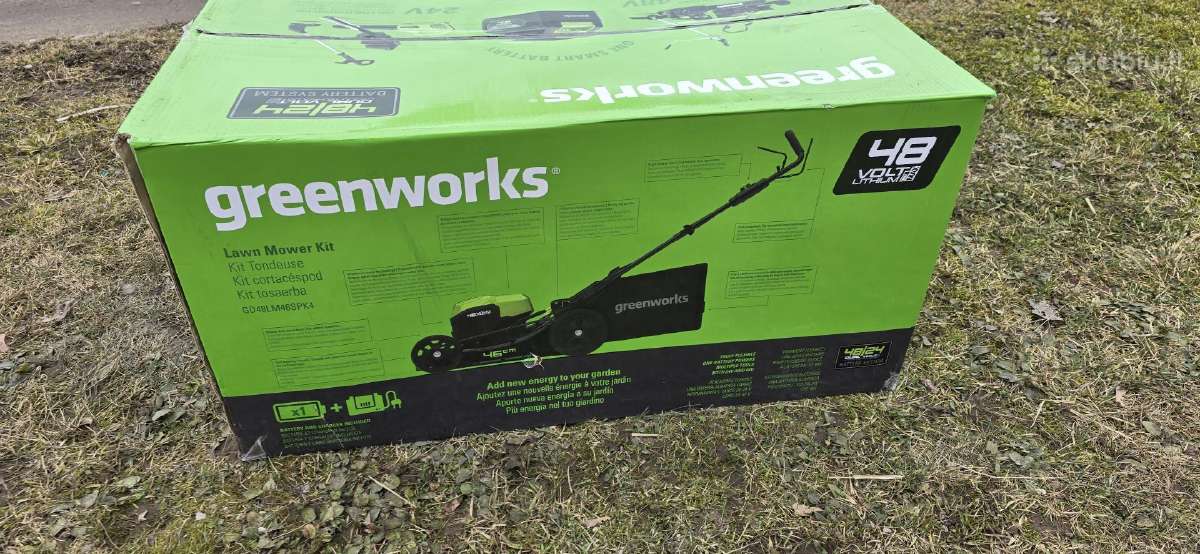 Naujos Greenworks 46cm akumuliatorinės vėjapjovės - nuotraukos Nr. 3