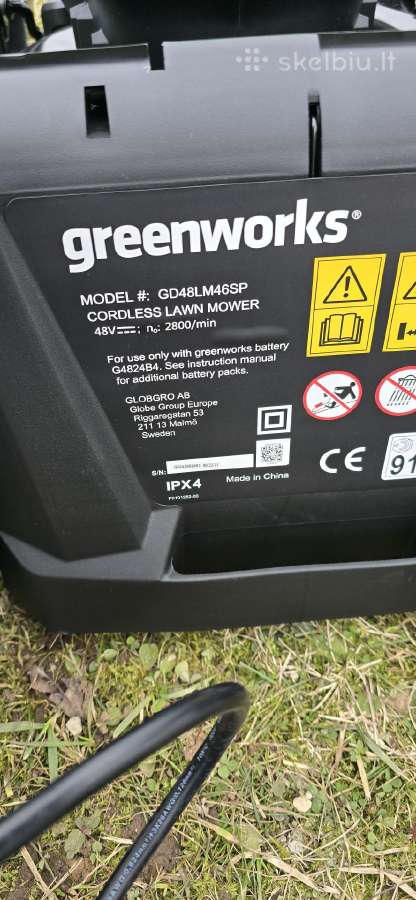 Naujos Greenworks 46cm akumuliatorinės vėjapjovės - nuotraukos Nr. 10