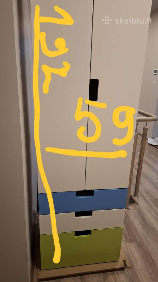 Ikea vaikiška spinta ir pakabinamos lentynos - nuotraukos Nr. 3