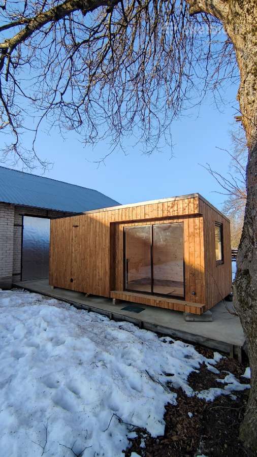 Karkasine pirtis, sauna yra galimybė apžiūrėti