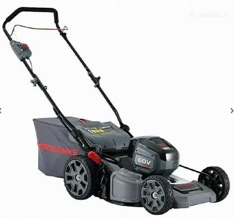 Nauja Powerworks 60v akumuliatorinė vėjapjovė