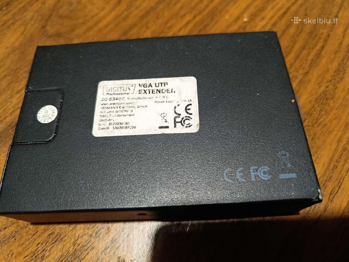 Digitus DS-53400 Vga Utp ilgintuvas (tik sender da - nuotraukos Nr. 2