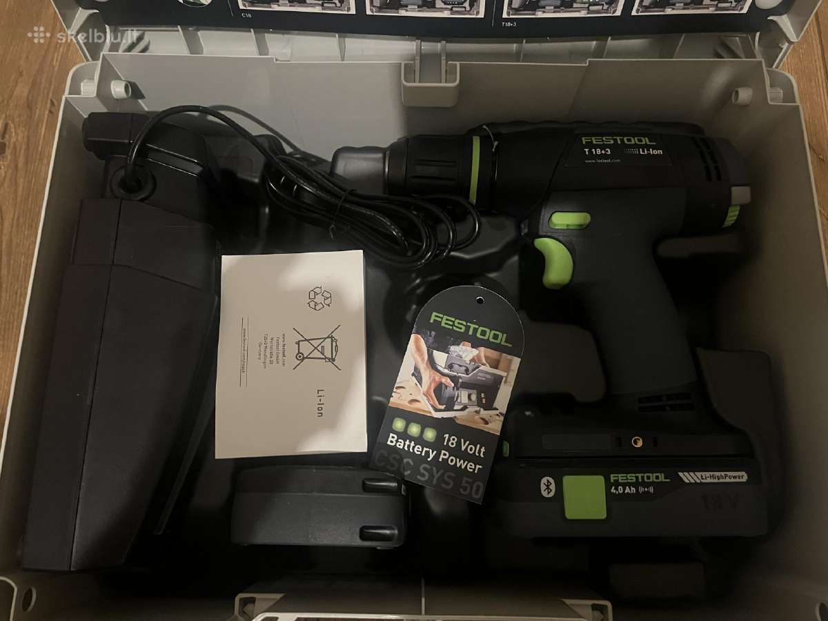 T18+3 Lion Festool suktukas. Naujas!