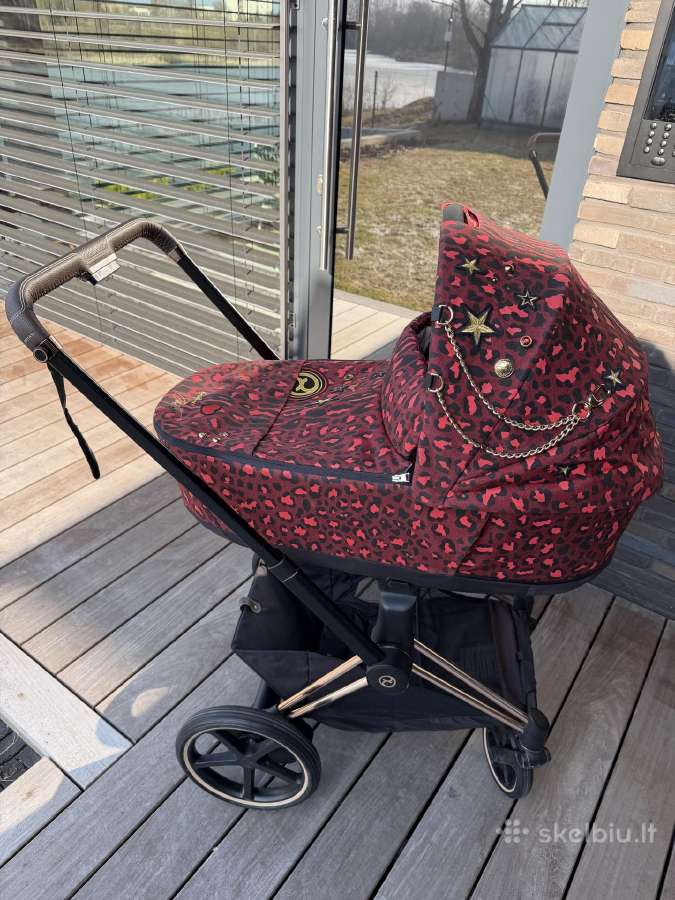 Cybex E-priam V4 vežimas 3in1 Rose Gold