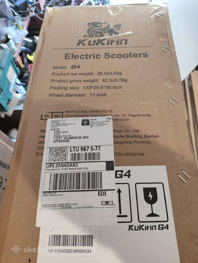 Elektrinis paspirtukas kukirin G4 naujas supakuota - nuotraukos Nr. 11