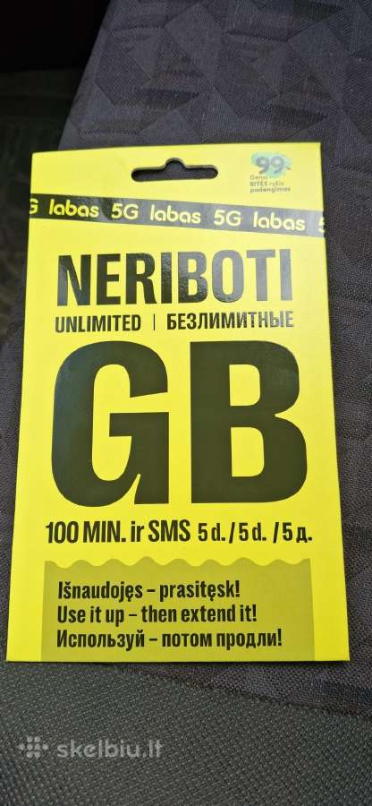 Nauja Pildyk ir Labas sim kortelė 7€ - nuotraukos Nr. 6