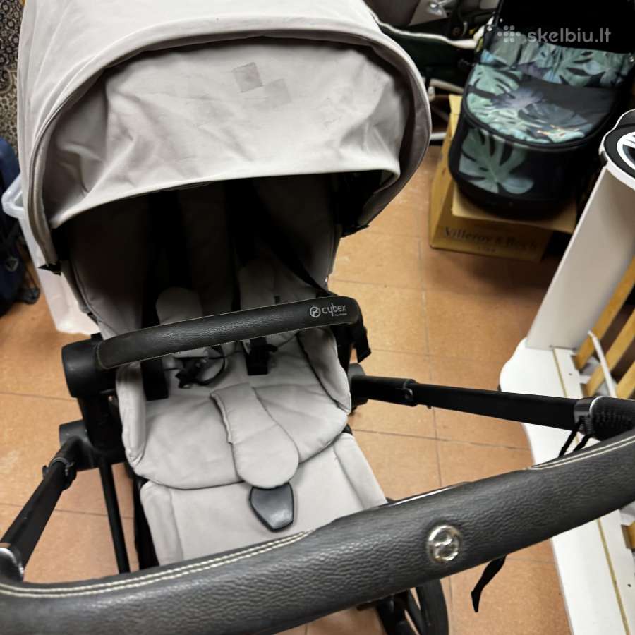 Cybex vežimėlio komplektas. Lopšys ir sėdima dalis - nuotraukos Nr. 3