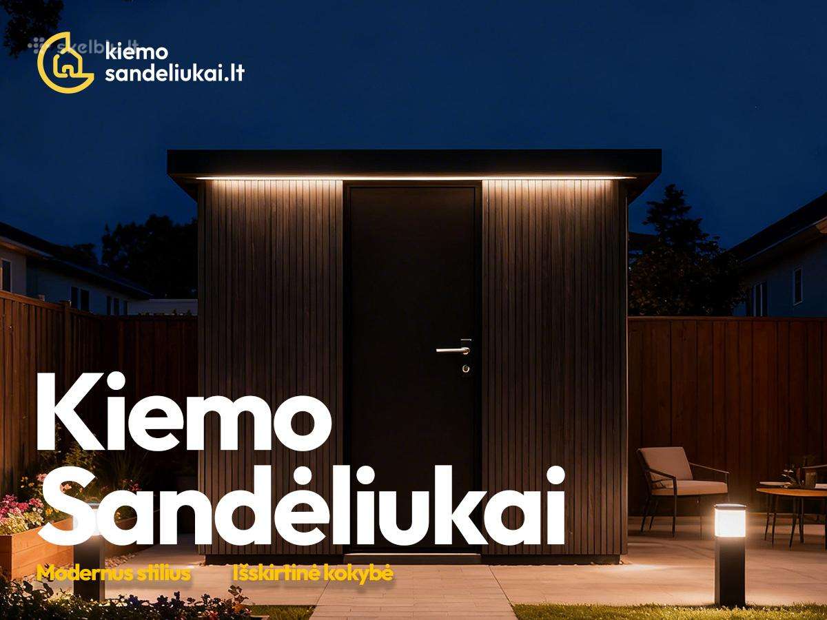 Skardiniai ir mediniai kiemo sandėliukai - nuotraukos Nr. 2