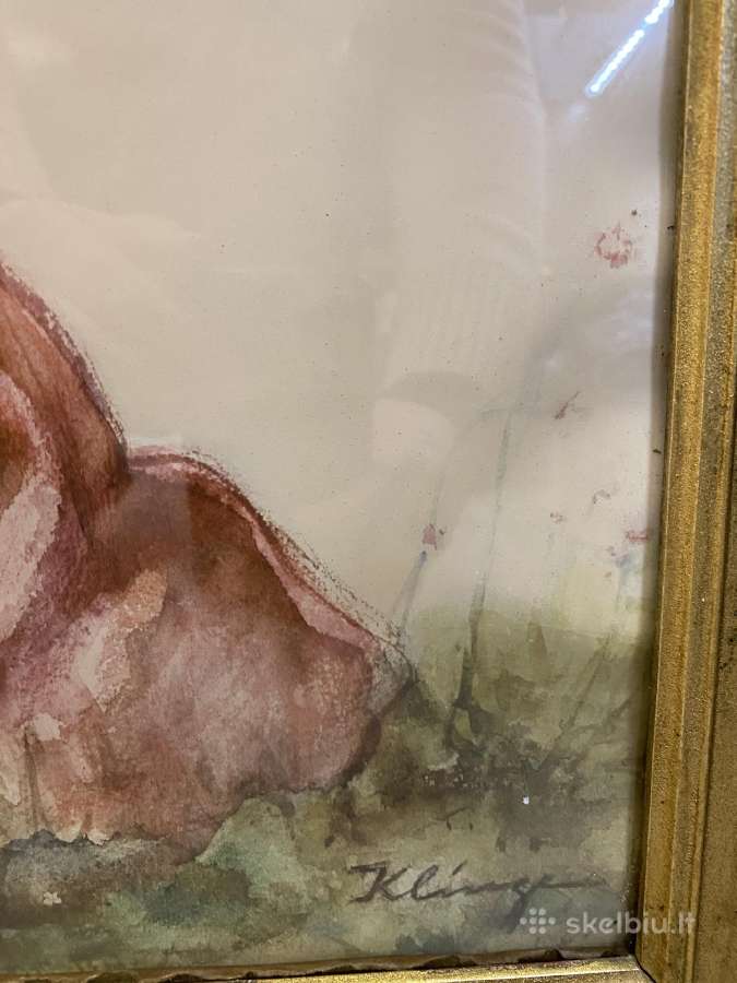 Paveikslas Max Klinger (1857-1920), “poilsis “ - nuotraukos Nr. 2