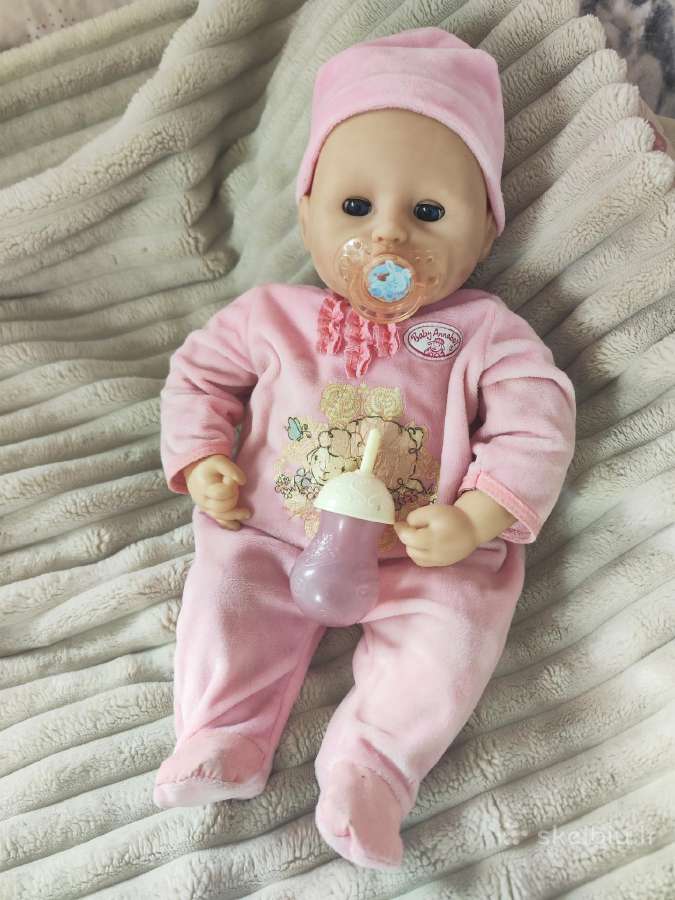 Interaktyvi lėlė baby annabel gyvuoja, valgo, mieg