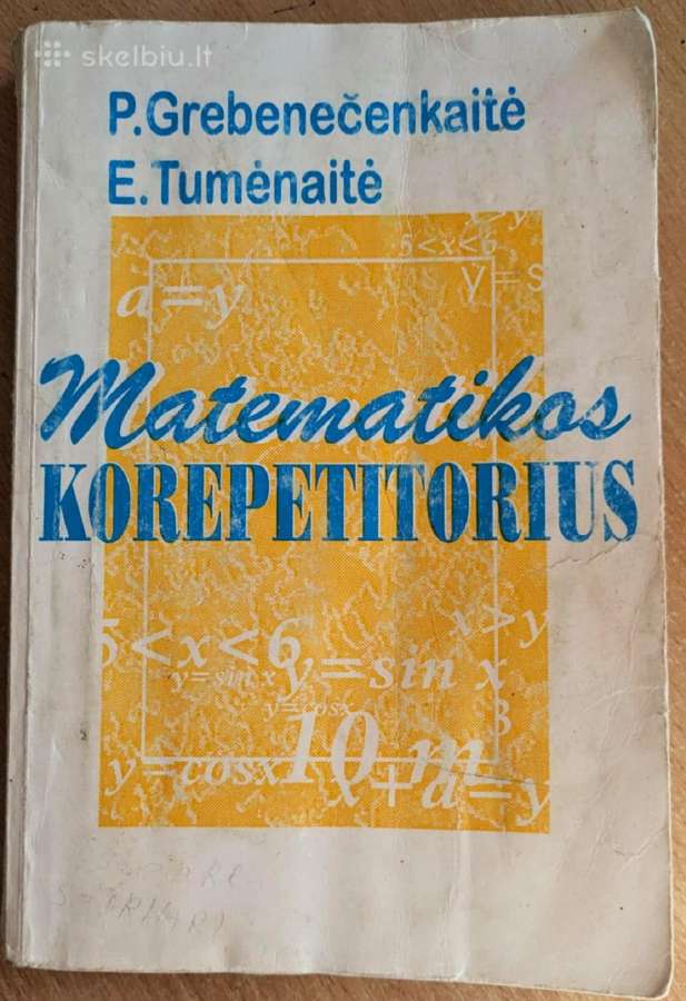 "Matematikos korepetitorius" P. Grebemečenkaitė, E