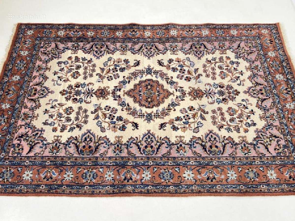 Rankų darbo vilnonis kilimas "Tabriz" 317x200x1,3 - nuotraukos Nr. 5