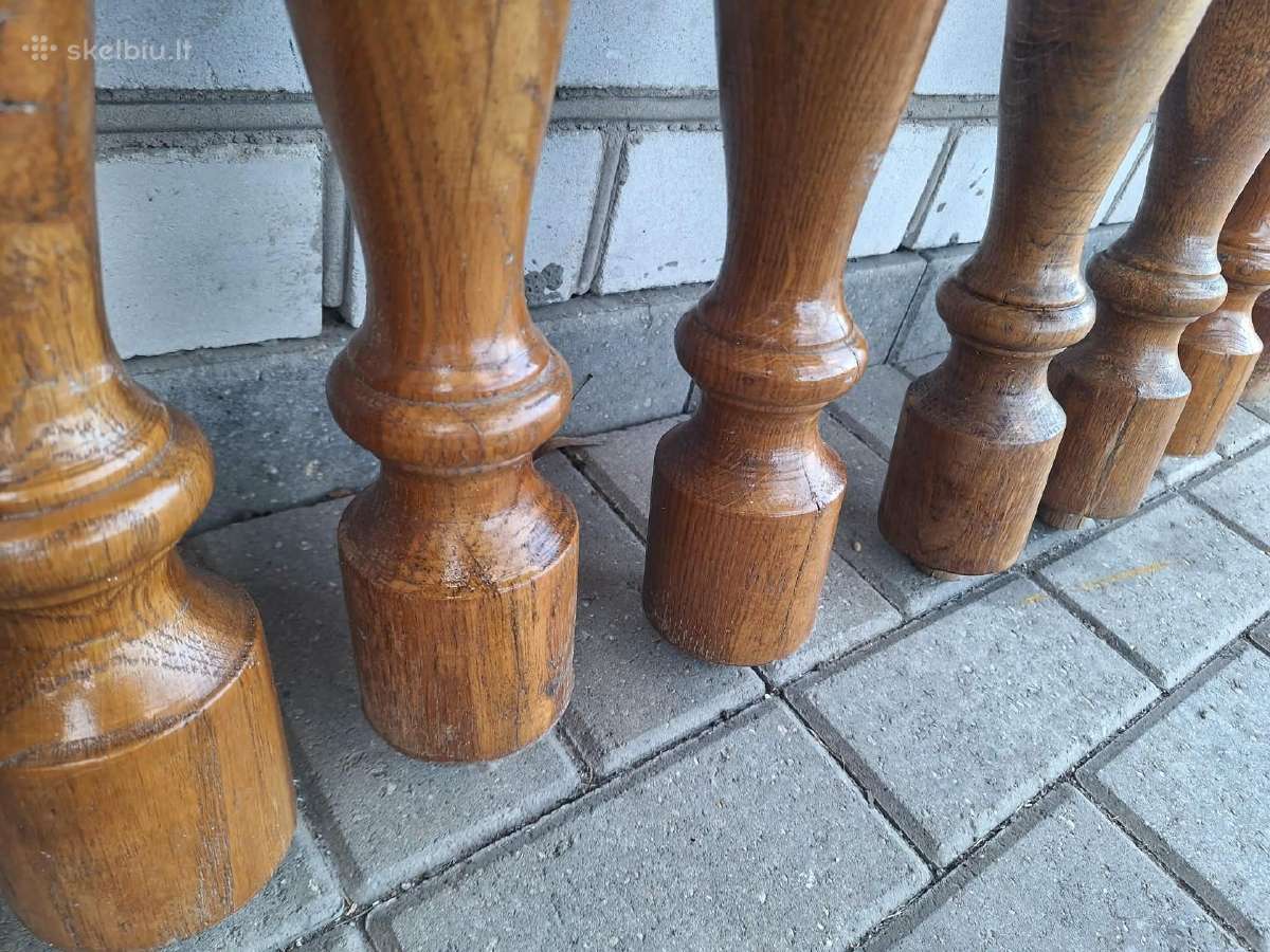 Mediniai laiptų statramsčiai - nuotraukos Nr. 5