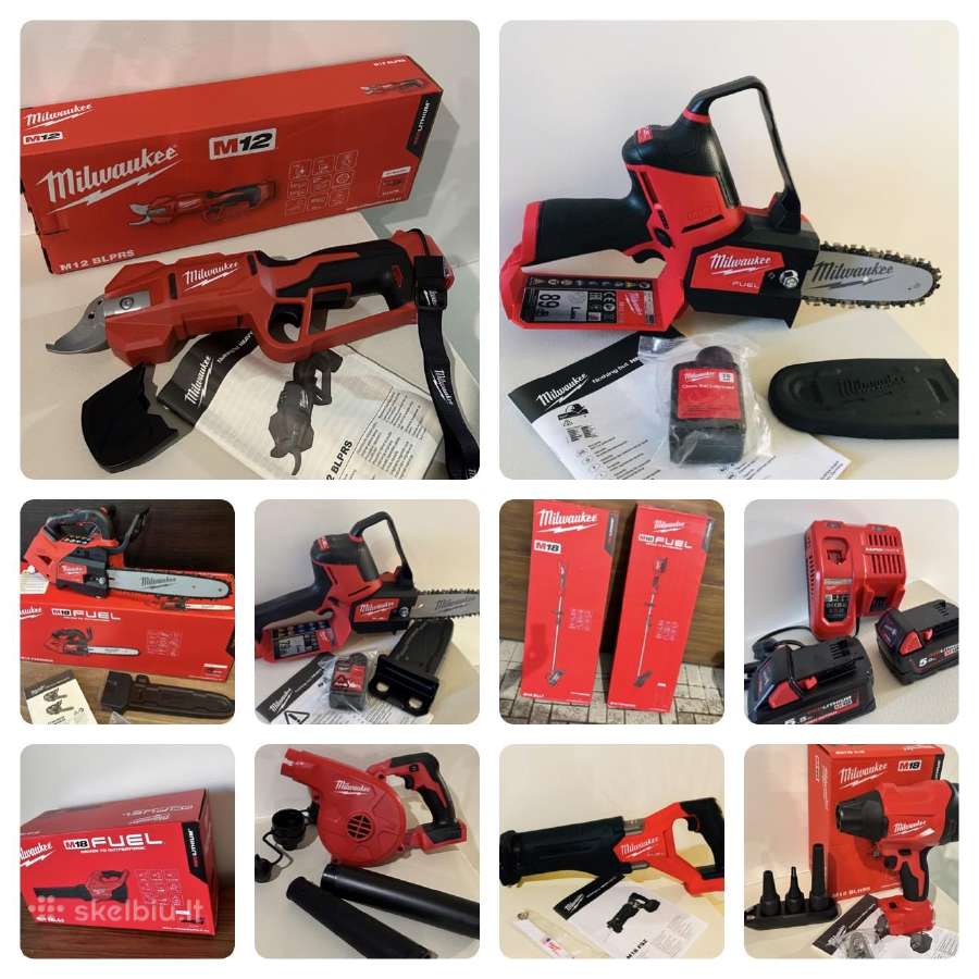 Nauji Originalus Milwaukee M12/m18 sodo akumuliato