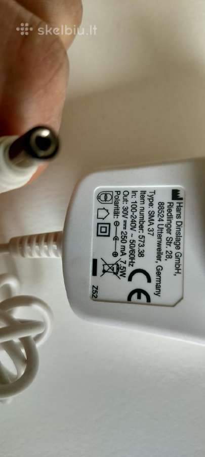 Maitinimo šaltinis 30 V, 7.5w.