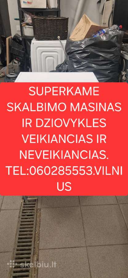 Superkame skalbimo masinas ir dziovykles