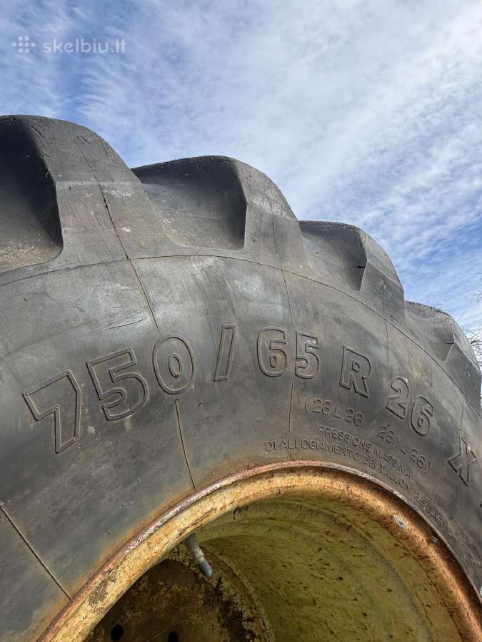 750/65/r26 (28,1r26) Michelin ratai 2vnt - nuotraukos Nr. 8