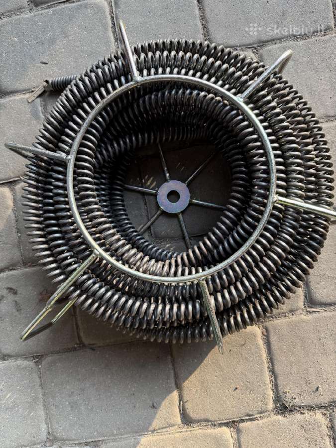 Kanalizacijos valymo spirale cobra 22+krepsys 20m