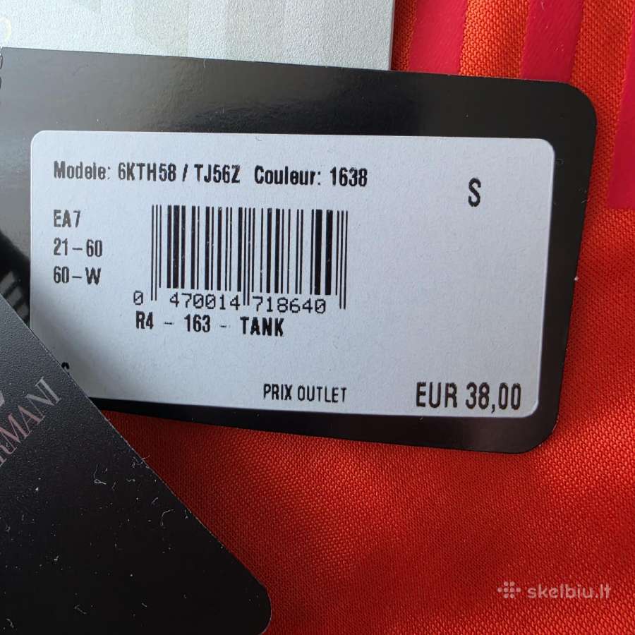 Ea7 Emporio Armani sportiniai marškinėliai S dydži - nuotraukos Nr. 10