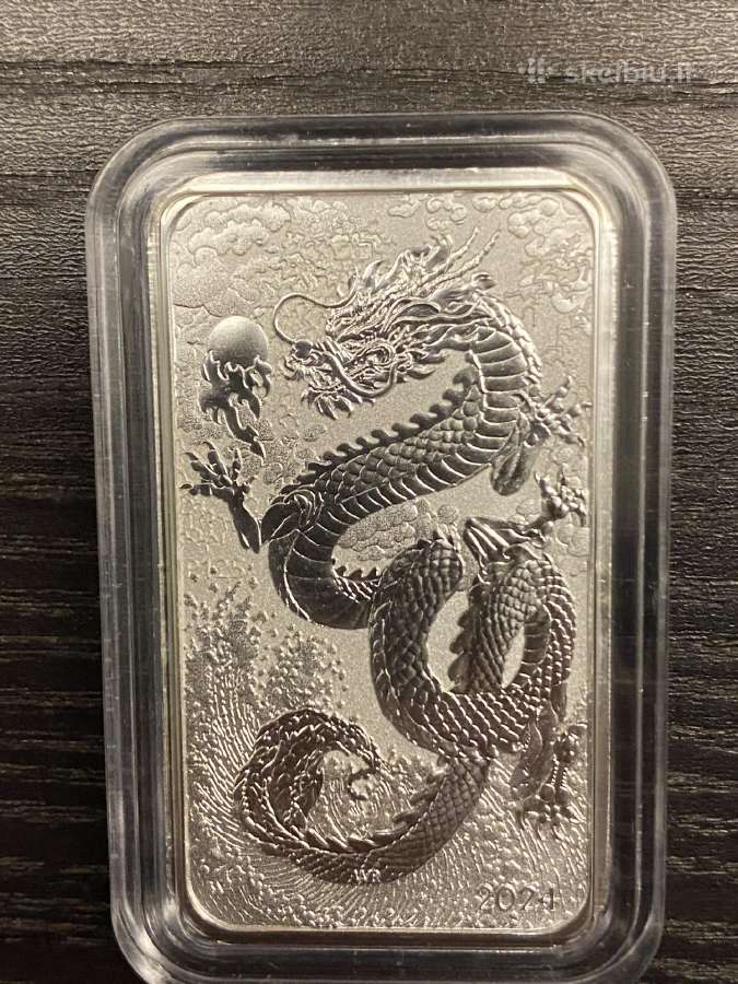 Sidabriniai drakonai 1oz 9999 - nuotraukos Nr. 5