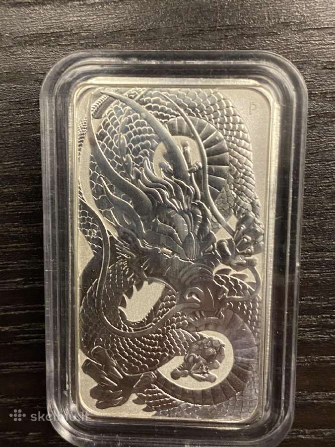 Sidabriniai drakonai 1oz 9999 - nuotraukos Nr. 2