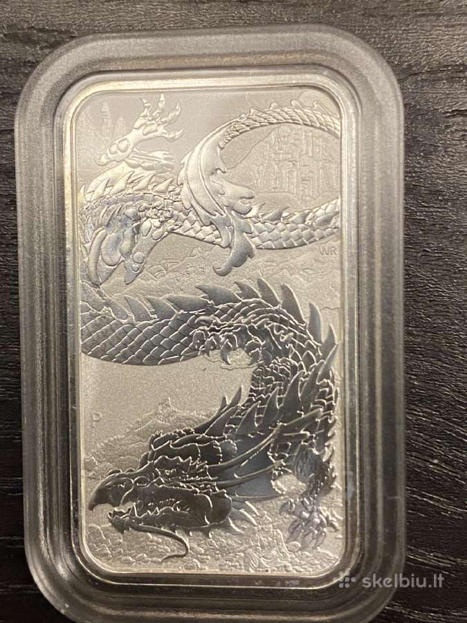 Sidabriniai drakonai 1oz 9999 - nuotraukos Nr. 4
