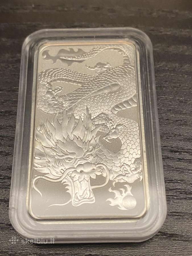 Sidabriniai drakonai 1oz 9999 - nuotraukos Nr. 3