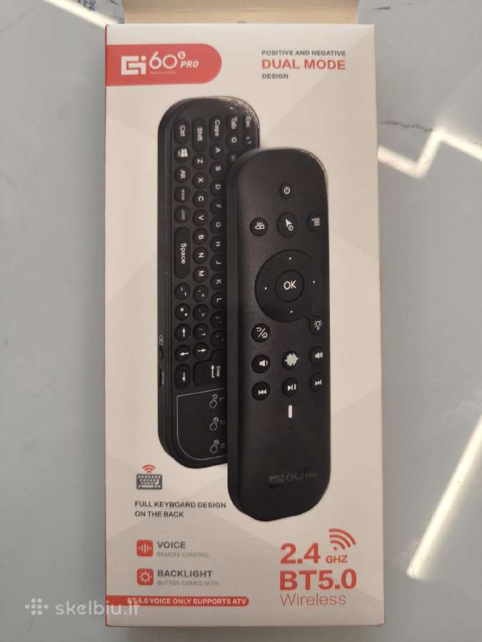 Universalus bluetooth TV pultelis su klaviatūra - nuotraukos Nr. 3