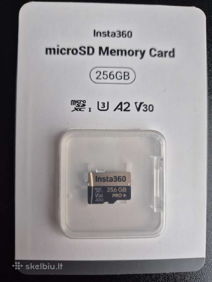 Insta360 microsd atminties kortelė 256 GB