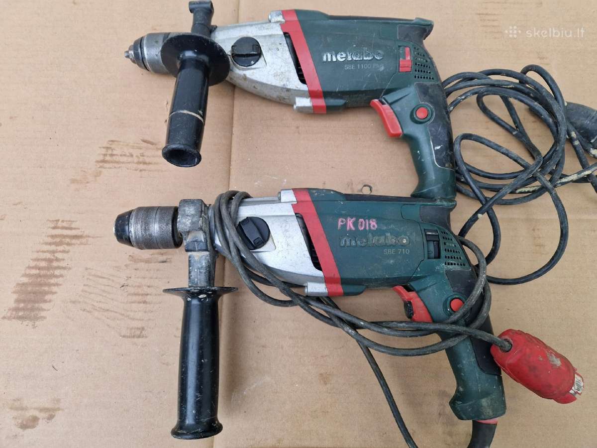 Makita perforatoriai, Metabo grežtuvai - nuotraukos Nr. 11