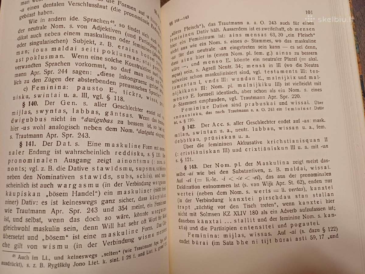 Parduodu knyga,senovės prūsų gramatika,1944m - nuotraukos Nr. 4